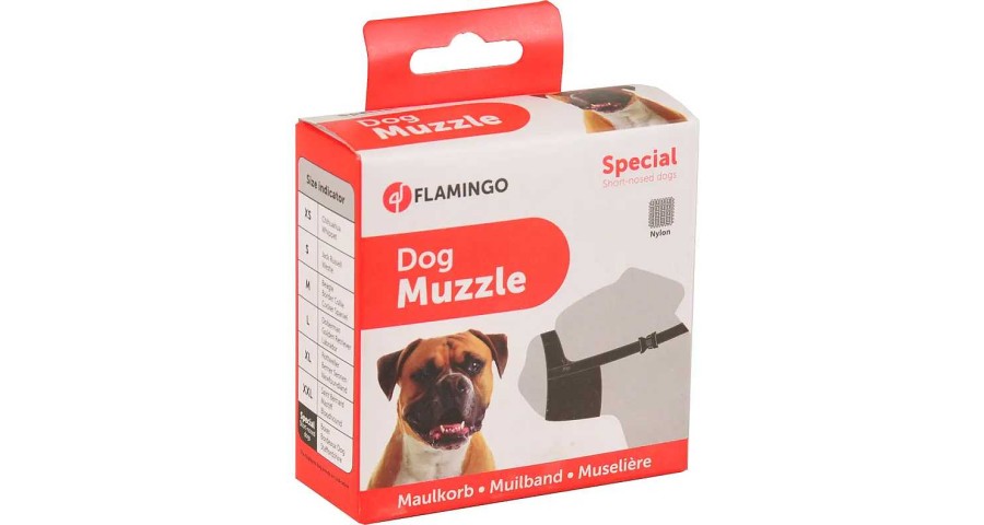 Perros Flamingo Bozales | Flamingo Bozal De Nylon Especial Para Perros