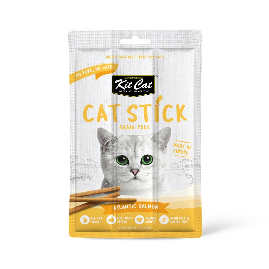 Gatos Kit Cat Palitos | Kit Cat Stick De Salm N Del Atl Ntico Para Gatos