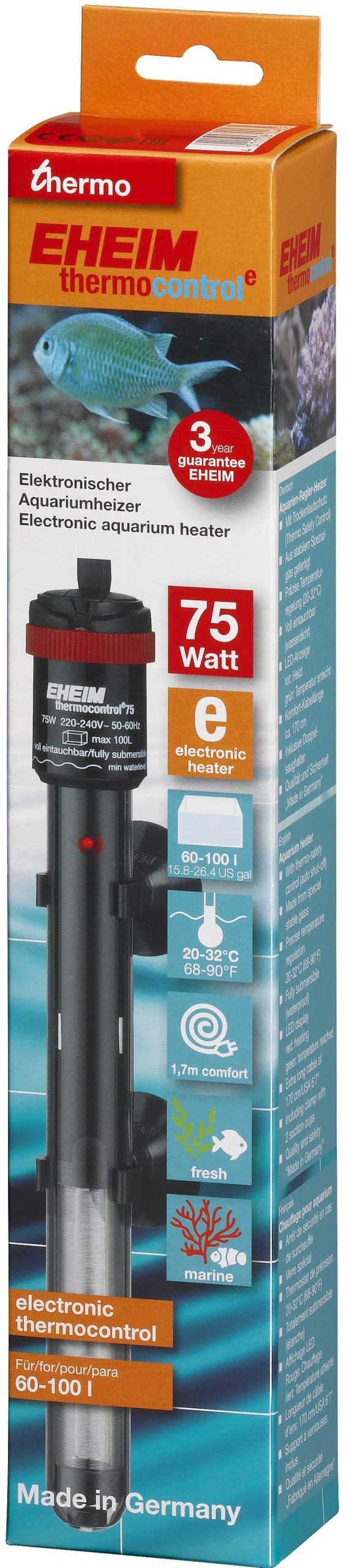 Peces Eheim Calentadores | Eheim Termocalentador Electr Nico Thermocontrol-E 75 Acuarios Hasta 100L