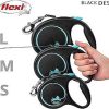 Perros Flexi Correas | Flexi Correa Black Design Cord N Azul Para Perros