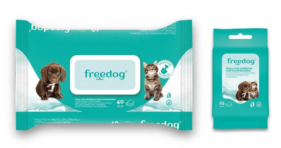 Perros Freedog Limpieza Y Desinfecci N | Freedog Toallitas H Medas Clorhexidina Para Perros Y Gatos