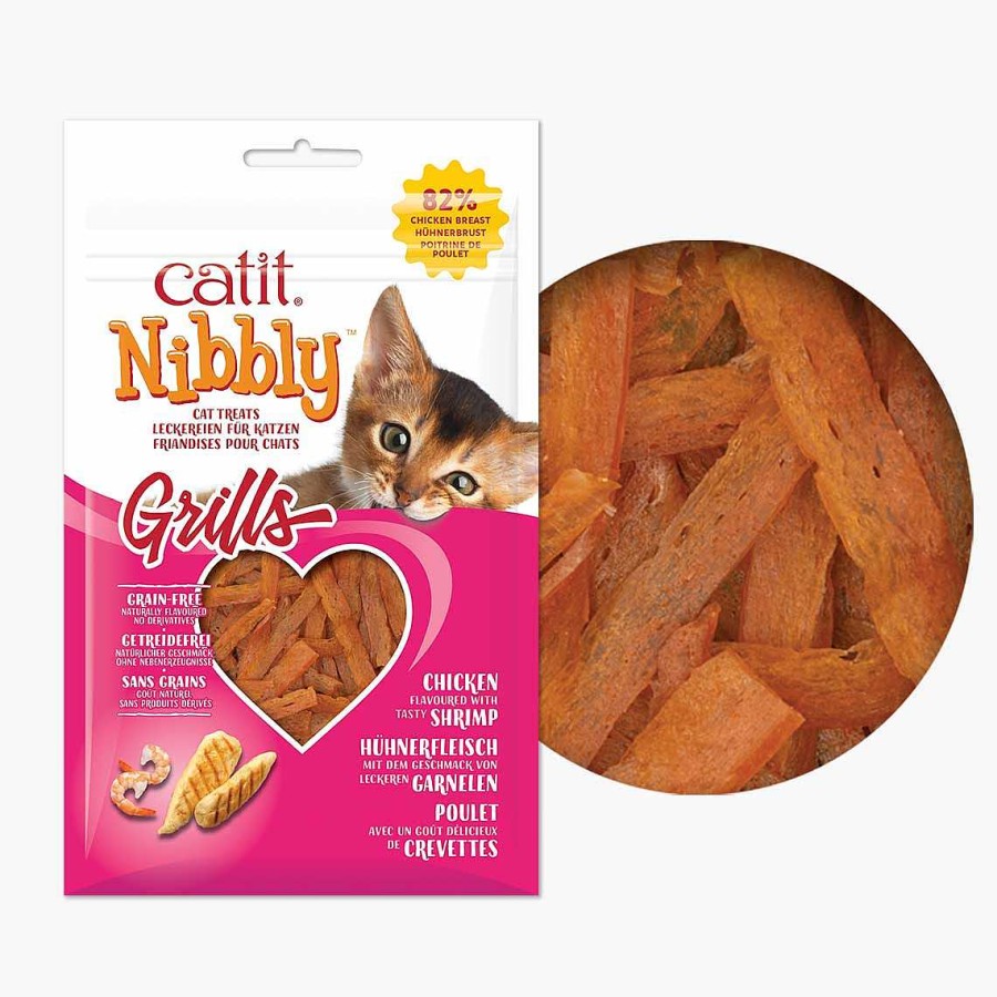 Gatos Catit Naturales | Catit Nibbly Grills Pollo Y Gambas